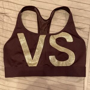 Small Victoria’s Secret Sports Bra - One Bra - Maroon and Gold